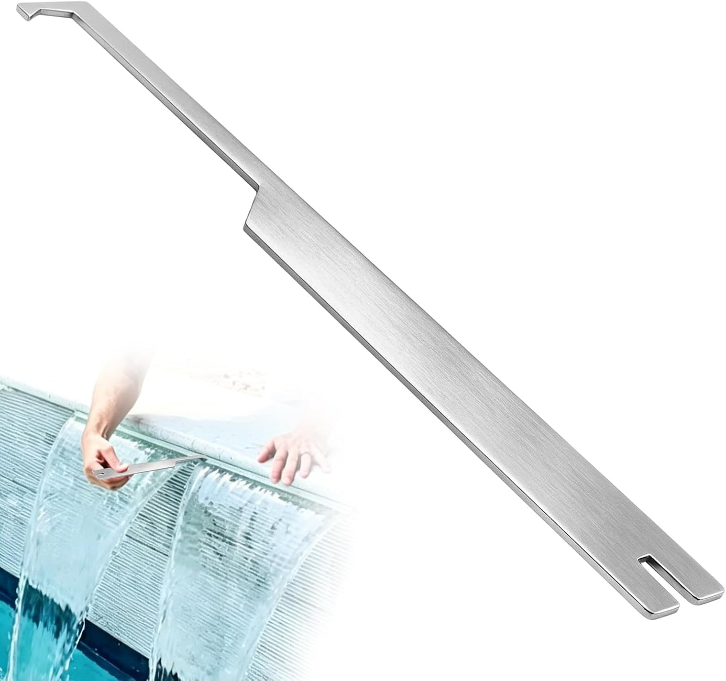 Herramienta limpieza derrames cascada acero inox 9"