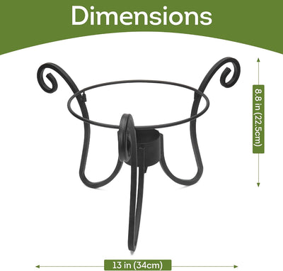 Soporte plegable para bolas 10-12pulg metal resistente