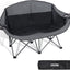 Silla doble plegable camping 2 personas 600lb con portavasos
