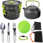 Set utensilios cocina campamento 16 pzas