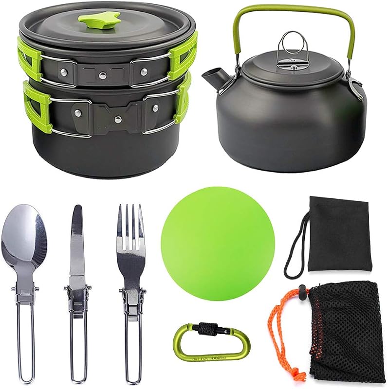 Set utensilios cocina campamento 16 pzas