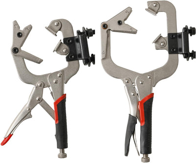 Abrazadera soldadura 10x14" con clips pack 2