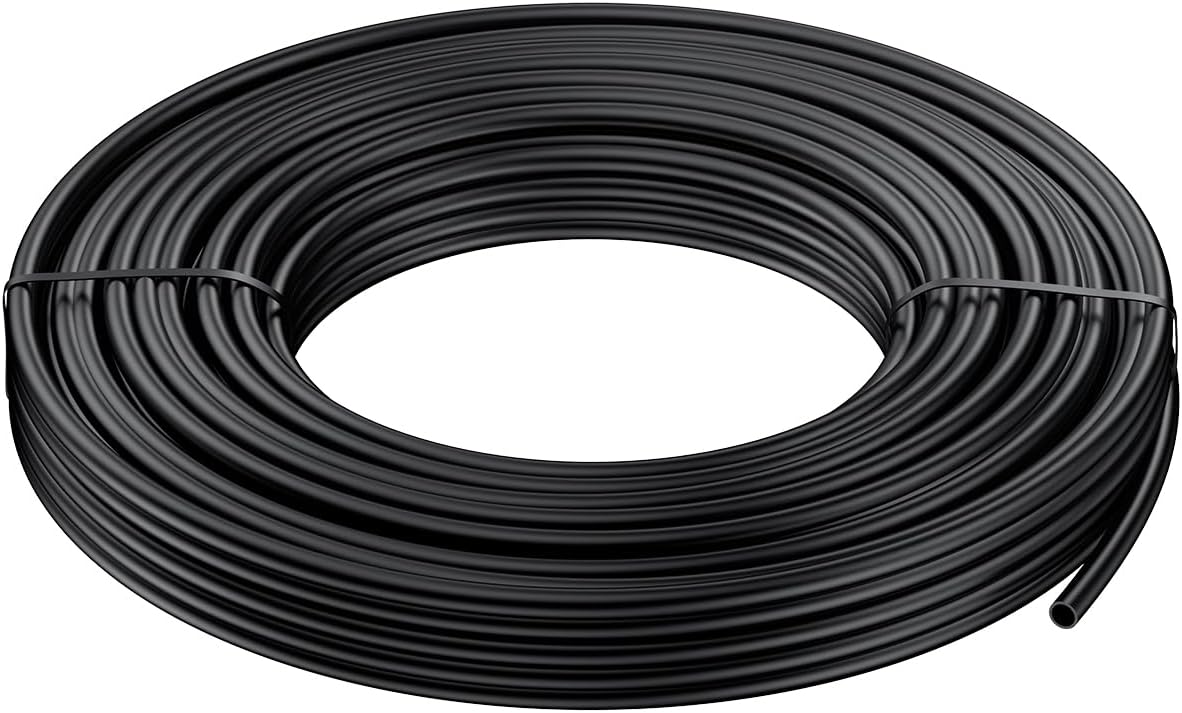 Tubo riego goteo 25ft 1/4 polietileno negro