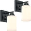 Apliques pared con interruptor 2 luminarias modernas