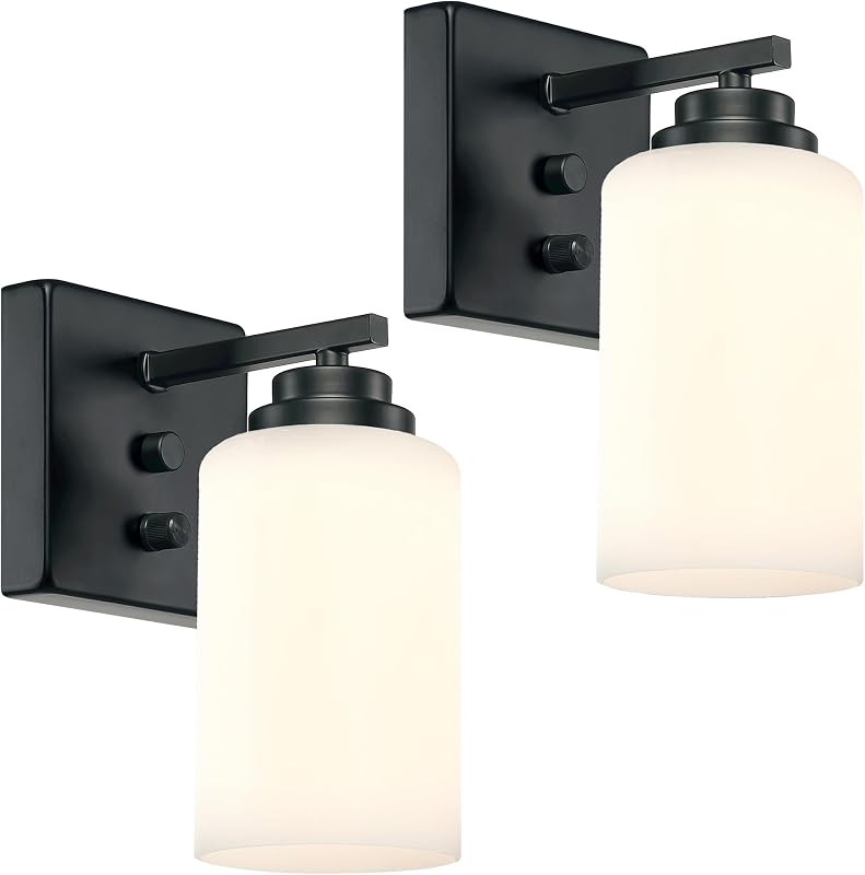 Apliques pared con interruptor 2 luminarias modernas