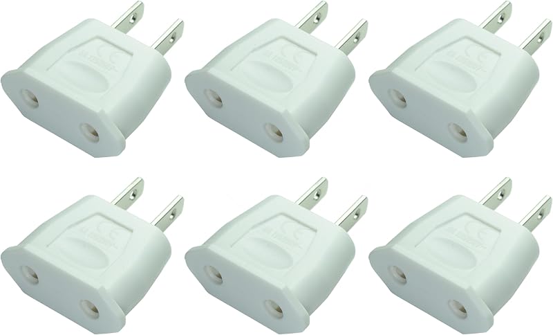 Convertidor enchufe EU a EE.UU. 2 pines para viaje