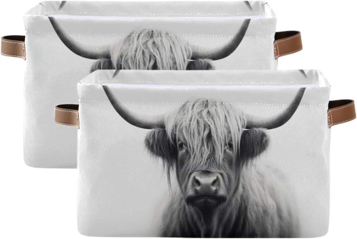 Cesta plegable vaca organiz. dormitorio