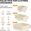 Organizadores cajones tela plegables set 15