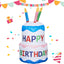 Decoración inflable pastel cumpleaños 4ft