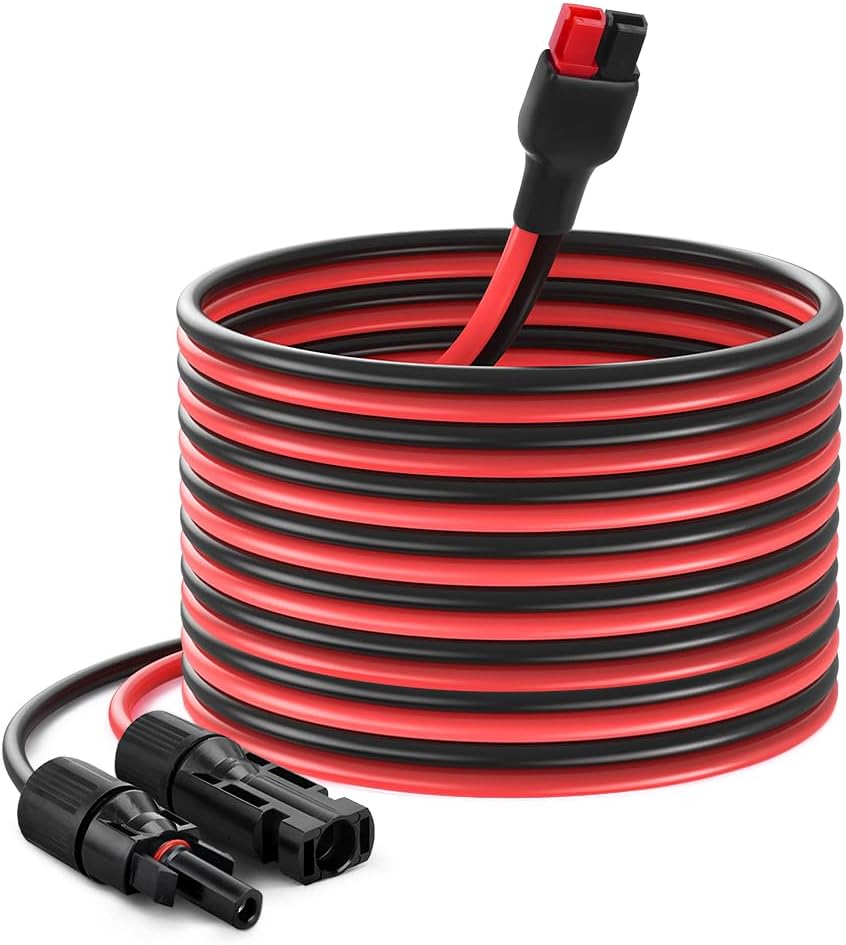 Kit conector cable solar cobre estañado 10 AWG 15 pies