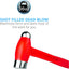Martillo golpe muerto bola 36oz naranja