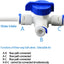 2 Adaptadores Filtro Agua 1/4pulg Con Interruptor 3 Vías