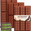 3 Moldes Silicona Chocolate 6 Cavidades Antiadherente Dubai Bar