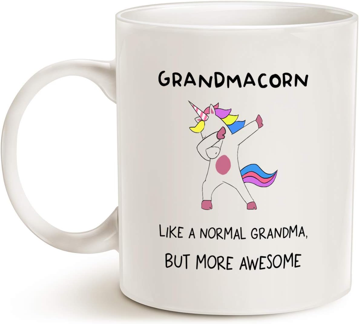 Taza unicornio para abuela regalo navidad 11oz blanco