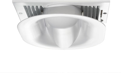 Deflector ventilación HVAC plástico ajustable blanco
