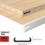 Tira protectora borde U 0.8pulg x20ft autoadhesiva blanca