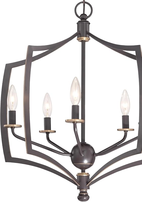 Candelabro Middletown 5 luces 23pulg alto bronce dorado
