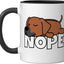 Taza Cerámica Perro Negro/Blanco