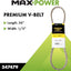 Cinturón reforzado fibra kevlar 1/2x36
