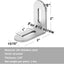 16 Pzas Soporte Acero Inox 2" Ranurado Ajustable