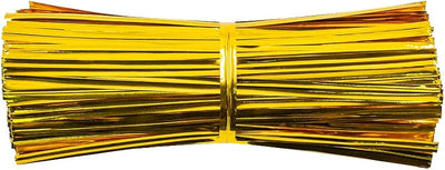 760 Bridas 4pulg Metal y Plástico Reutilizables Dorado