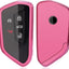 Funda TPU llavero VW ID4 MK8 Golf GTI Skoda Octavia rosa