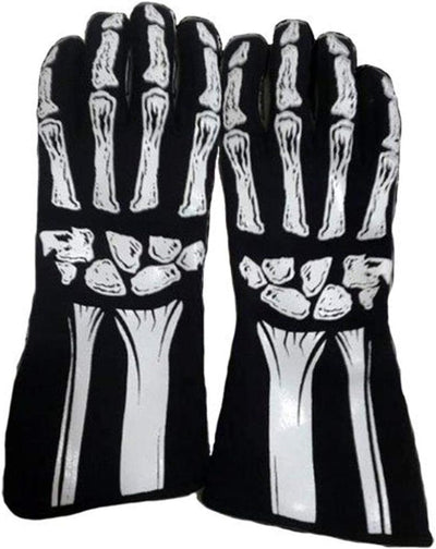 Guantes esqueleto unisex blanco grande pack 1