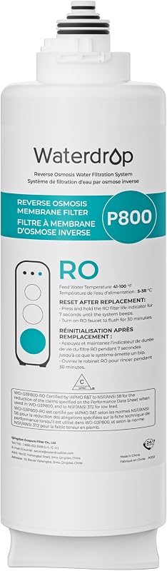 Filtro WD-G3P800-N2RO para ósmosis inversa sin tanque