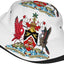 Sombrero plegable sol con bandera Yemen y Trinidad