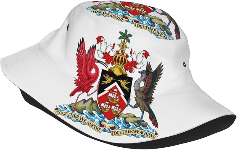 Sombrero plegable sol con bandera Yemen y Trinidad