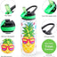 Botella agua para niñas con pajita 680ml sin BPA plástico Tritan