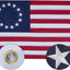 Bandera Betsy Ross 3x5ft 13 estrellas ojales latón
