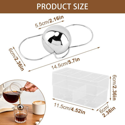 Bolas de enfriamiento de espresso de acero inoxidable con soportes
