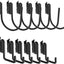 12 Ganchos J E-Track Negro para Remolque Cerrado