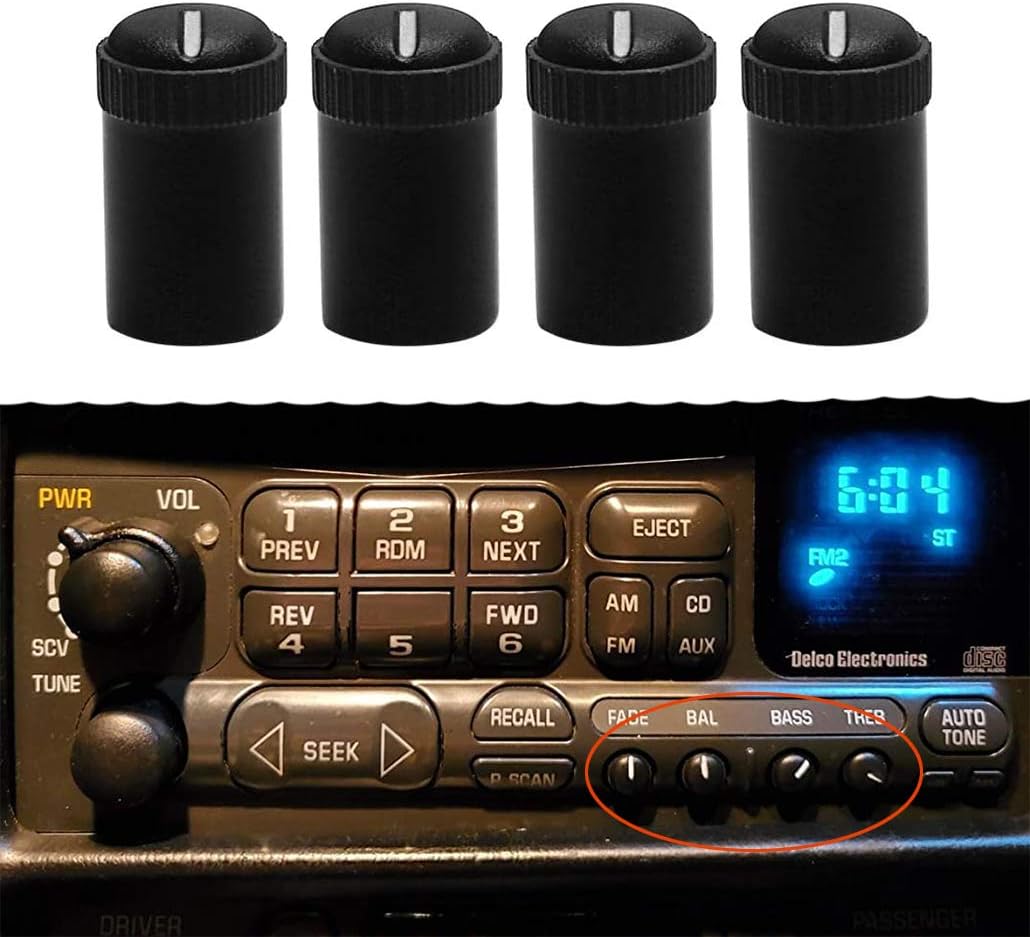 Set 4 mando control radio estéreo coche