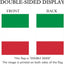 Banderas jardín Italia 12x18pulg doble cara resistente