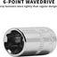 Set 20 Pzas Llaves Vaso 6 Ptos 1/4pulg 0.394pulg