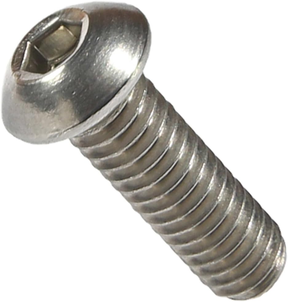 Tornillos cabeza botón 3/8-16x1/2pulg acero inox 18-8