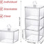 Organiz. accesorios cabello niña acrílico 3 niveles transparente