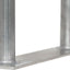 Barandilla aluminio 42x13" placa base seguridad