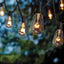Tira luces Edison patio 10ft jardín terraza color negro