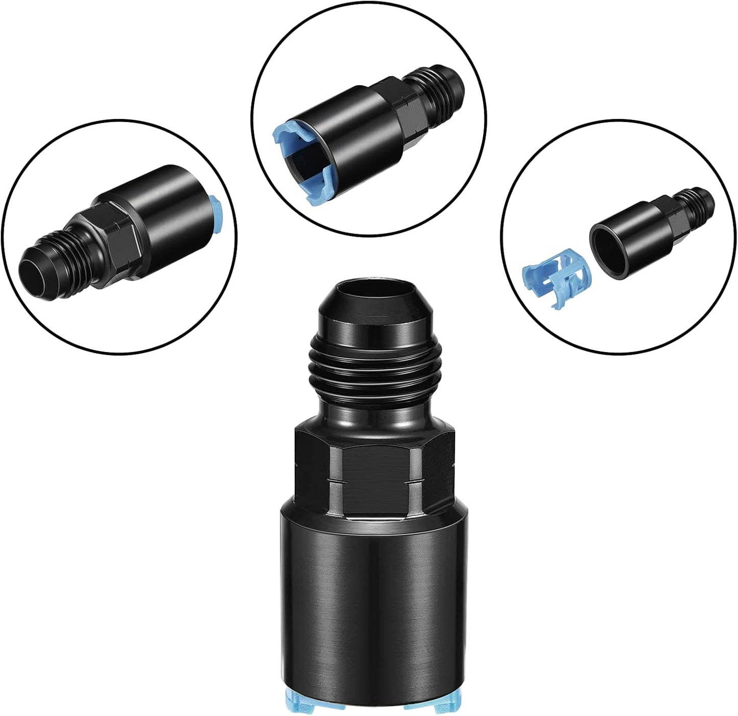 2 Pzas Conector Adaptador Combustible 3/8" 5/16" SAE