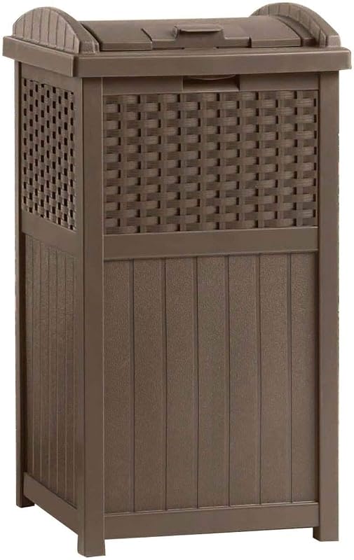Tacho basura resina 33gal 31.6" exterior 2 unidades