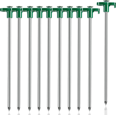 Estacas camping 10 pzas metal resistentes al viento