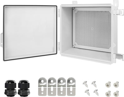 Caja eléctrica IP67 con pestillo acero inox y soportes