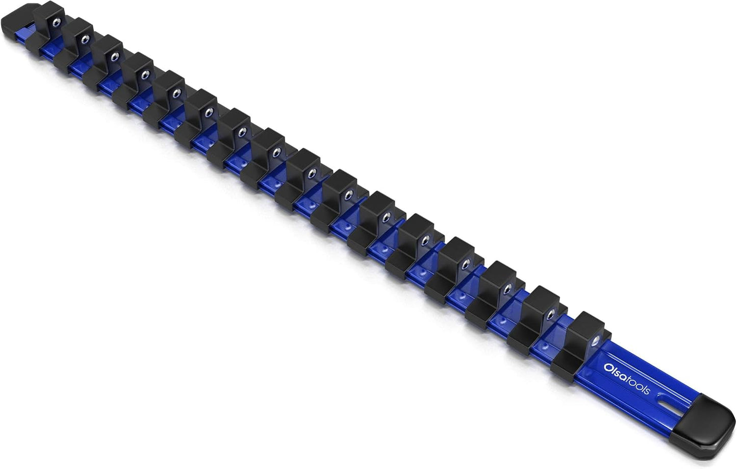 Enchufes rieles aluminio color azul