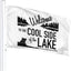 Bandera bienvenida lago 3x5ft ojales latón decoración
