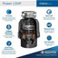 Triturador de residuos InSinkErator Power 1 HP color negro