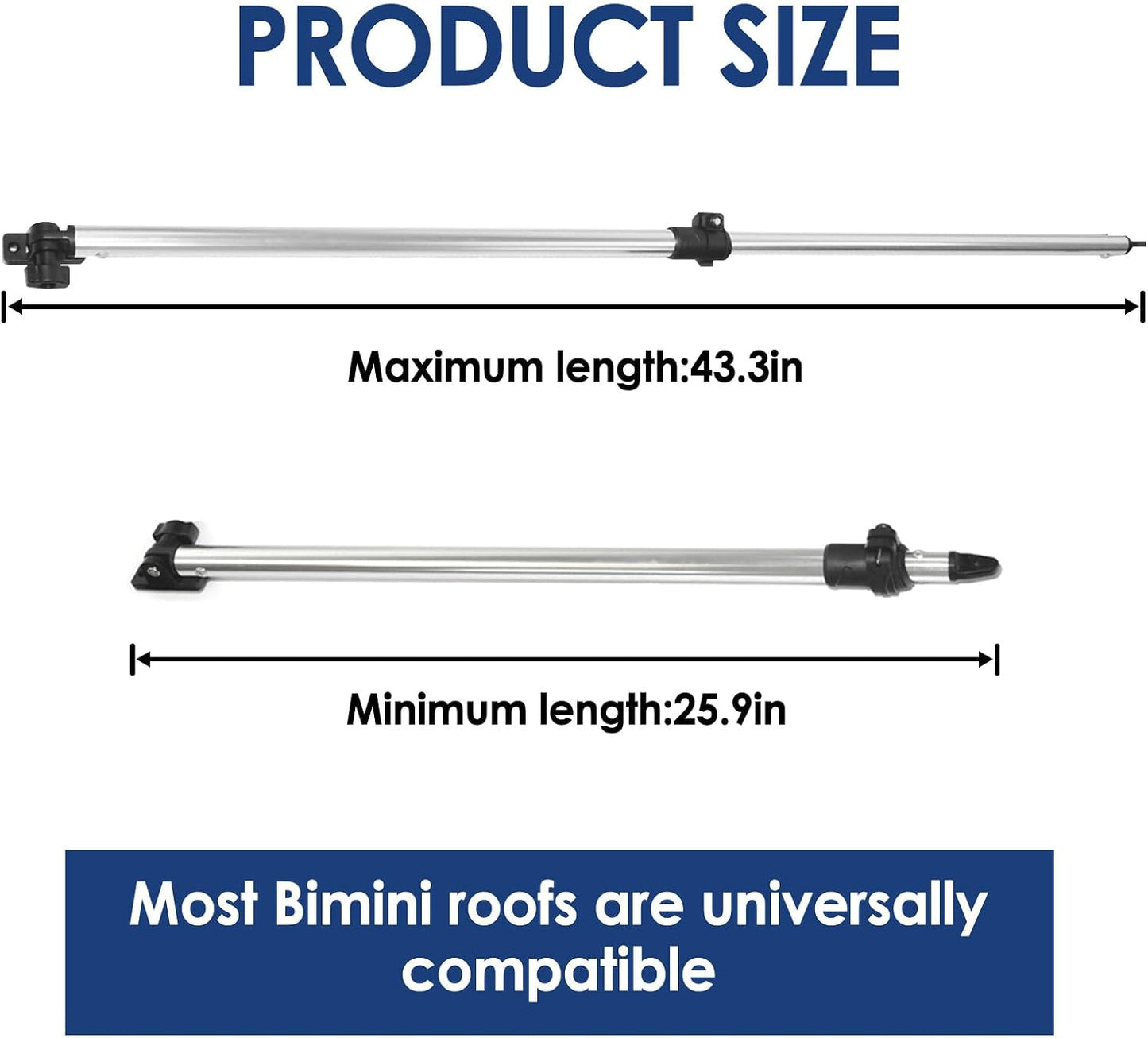 Postes soporte trasero ajustable 3 y 4 arcos aluminio