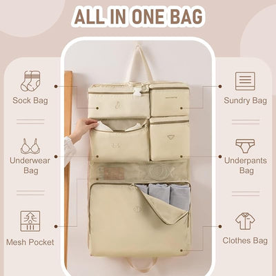 Bolsas colgantes para ropa interior y accesorios rosa